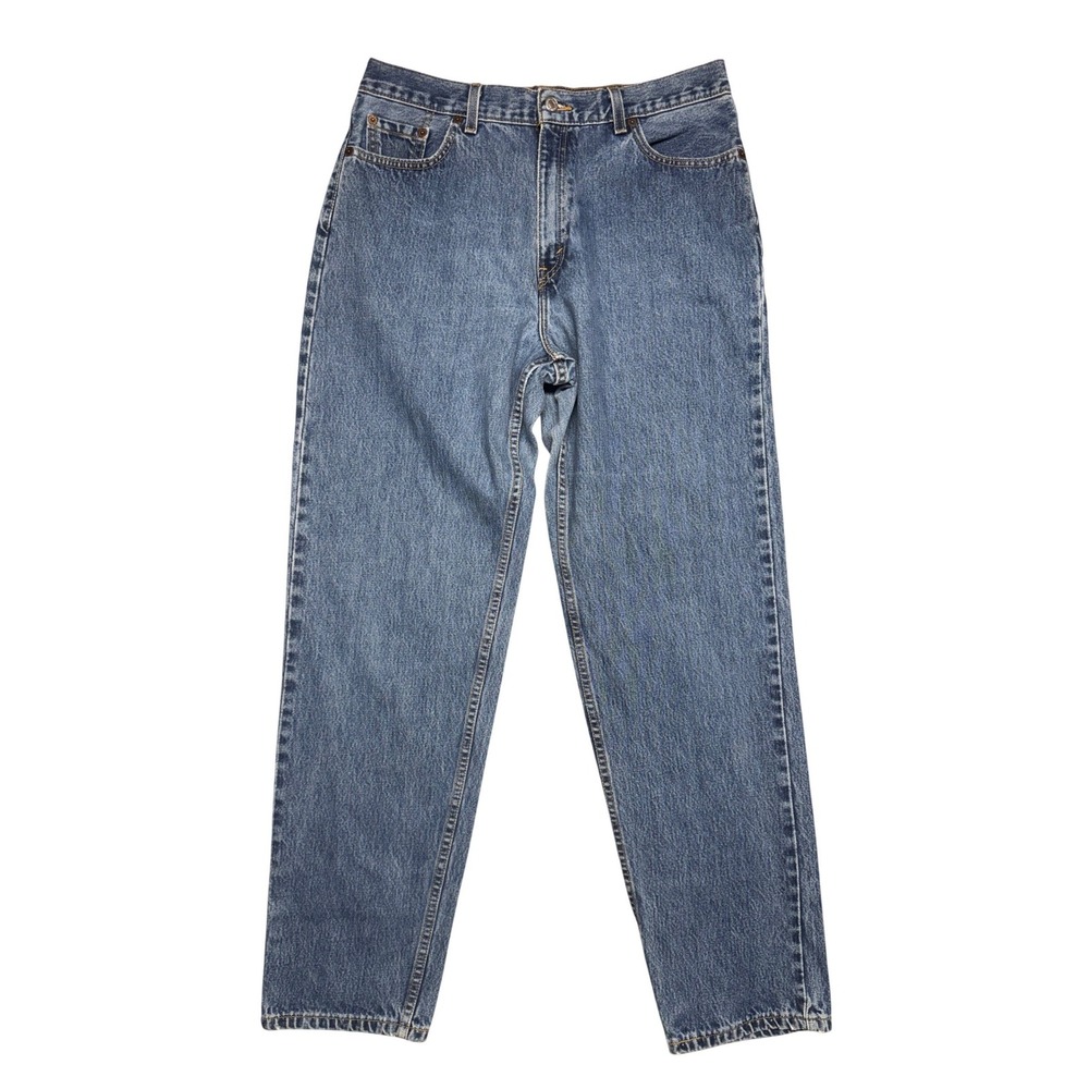Vintage Levis 560 Loose Fit Straight Leg Jeans Blue USA 14 Mis L 34x33 High Rise